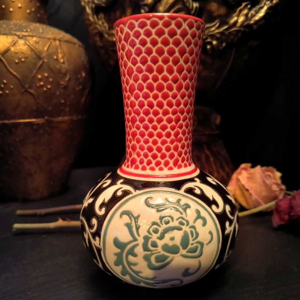 Vtg 1980s Ceramic vase